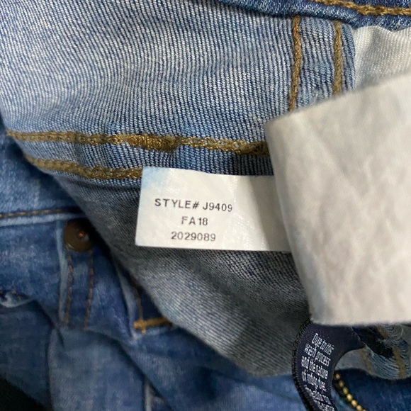 Madewell Women’s Distressed Curvy High-Rise Skinny Denim Blue Jeans Size 26 - Picture 7 of 9